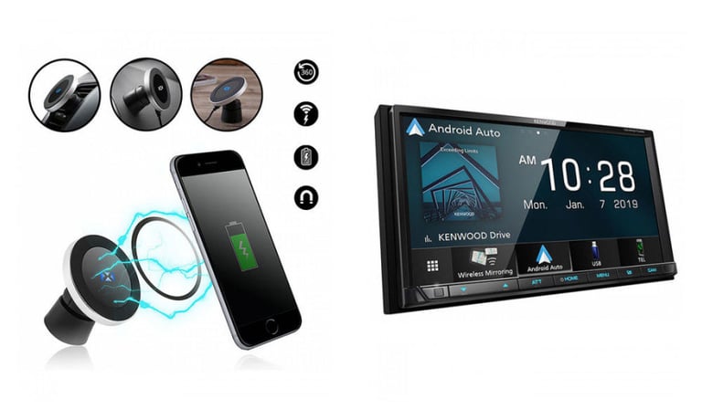 Kenwood DMX9706S Car Stereo + Free NVX Wireless Charger Image 1