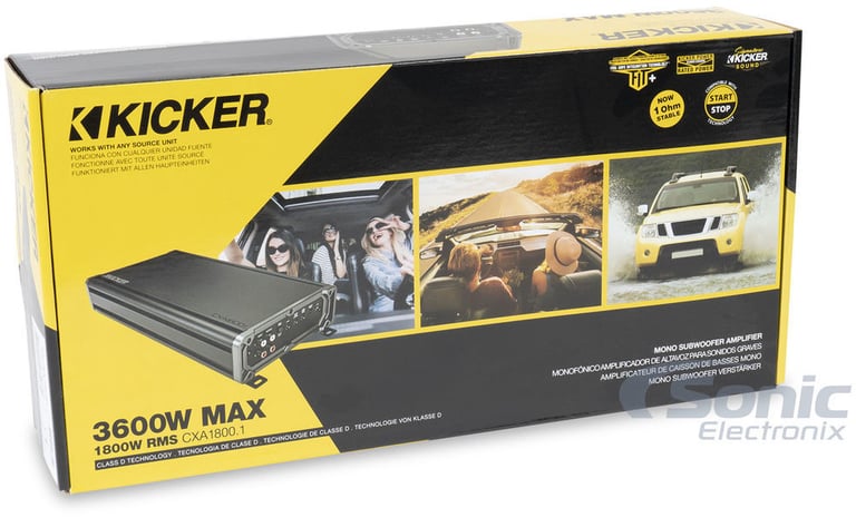 Kicker (46CXA18001) Amplifier + NVX VCW154 15" Subwoofer + Enclosure and Amp Kit Image 38