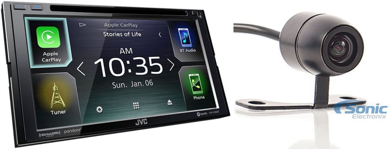 JVC KW-V85BT Stereo + Free NVX Backup Camera Image 1