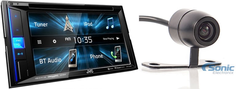 JVC KW-V25BT Stereo (KWV25BT) + FREE Belva Backup Camera Image 1