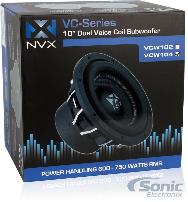 (2) NVX VCW104 + Sealed box + Mono Amplifier + Amp Kit Image 21