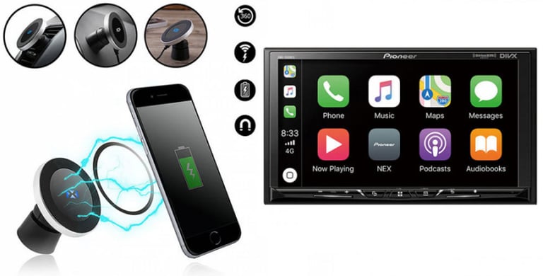 Pioneer DMH-1500NEX Car Stereo + Free NVX Wireless Charger Image 1