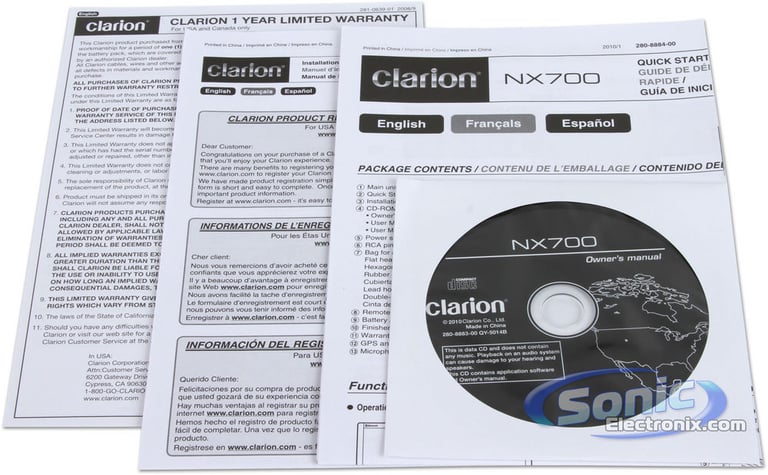 Clarion NX700 Open Box Image 26