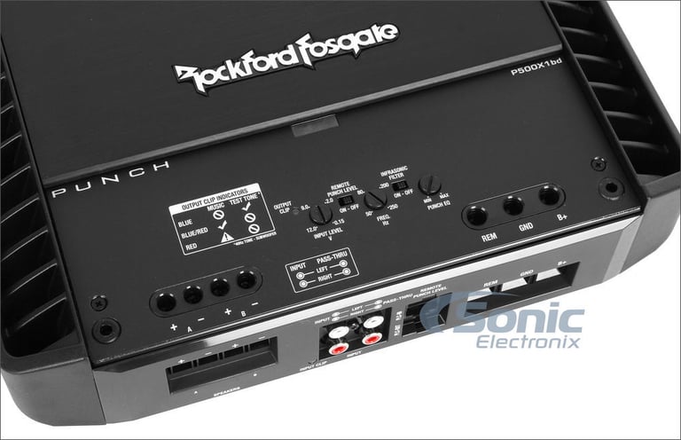 Rockford Fosgate  P500X1BD + Kicker 43TCWRT82 8" Loaded Enclosure + Free Amp Kit Image 21