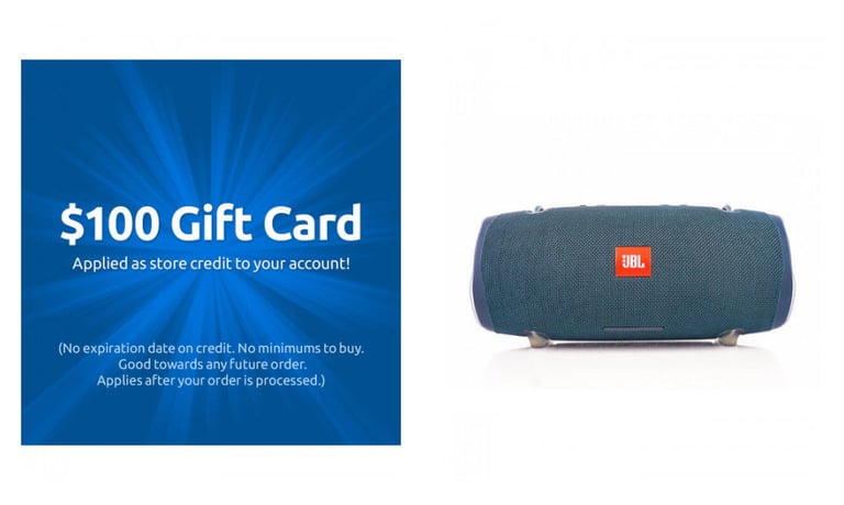 JBL XTREME 2 BLUE Portable Bluetooth Speaker + Free $100 Gift Card! Image 1