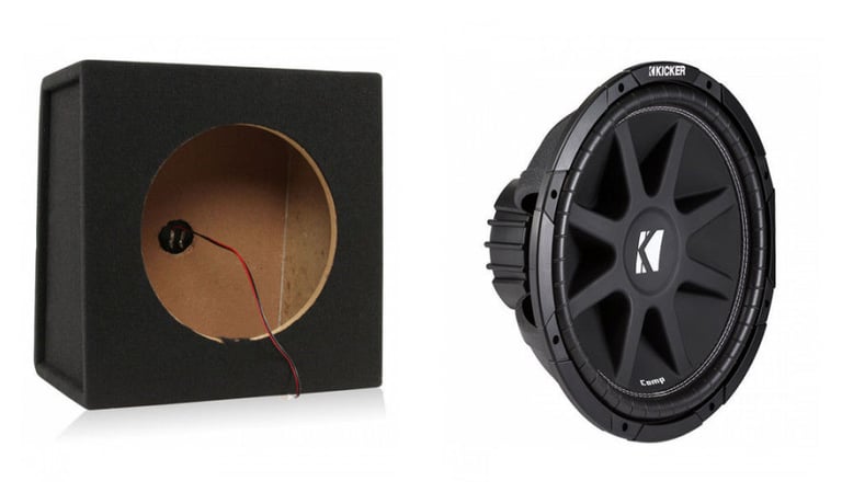 Kicker Comp C124 (43C124) + Free Scosche Sealed Enclosure Image 1