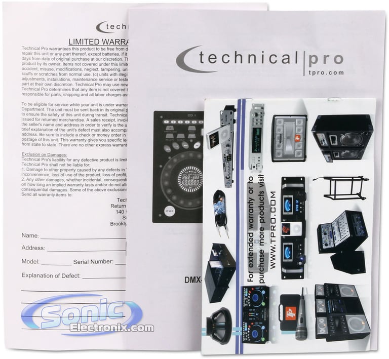 Technical Pro DMX-B1 (Black) Image 7
