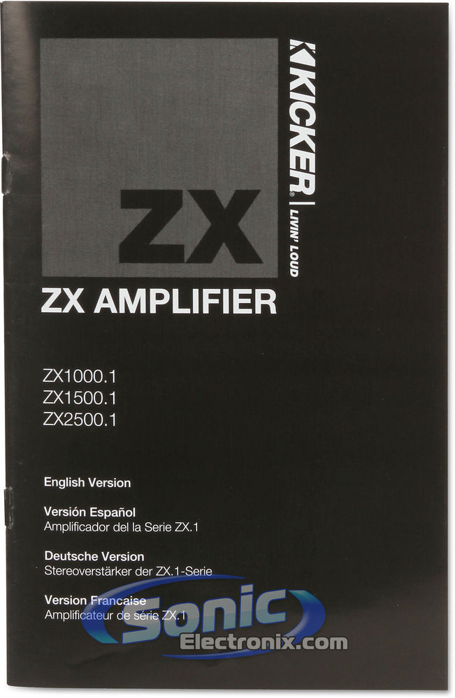 Kicker ZX2500.1 (10ZX2500.1) Image 9
