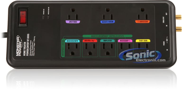 Monster Cable PowerCenter Surge Protector (MP HT 800G) Image 3