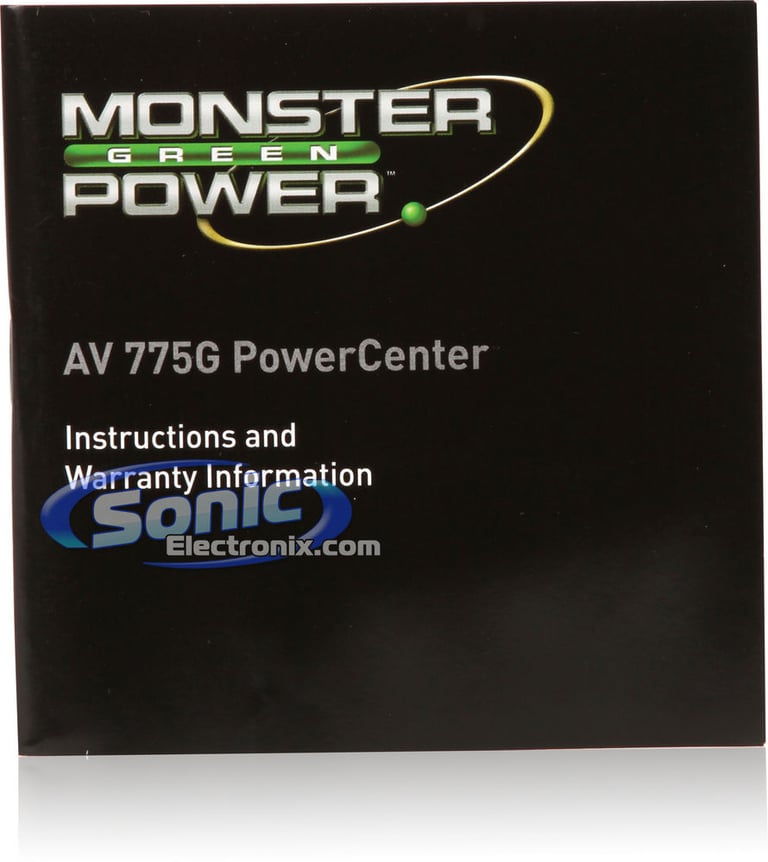 Monster Cable PowerCenter Surge Protector (MP AV 775G) Image 6