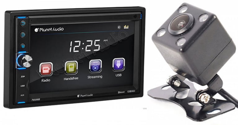 Planet Audio P650MB Stereo with Free Backup Camera Image 1