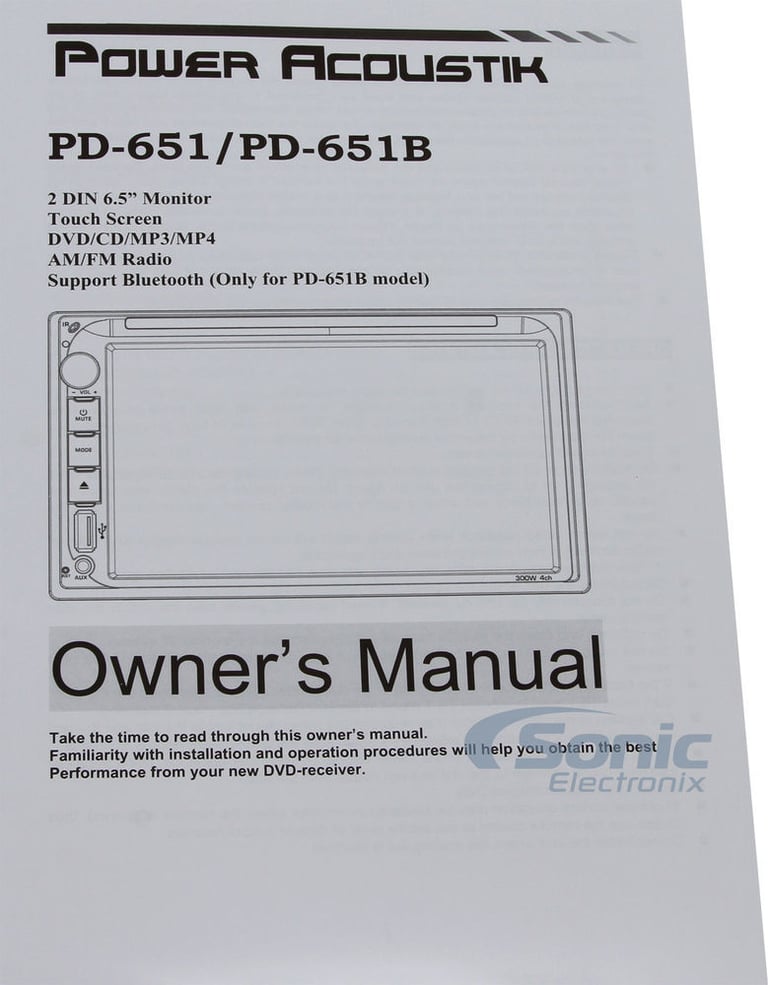 Power Acoustik PD-651B Stereo with Free Backup Camera Image 14