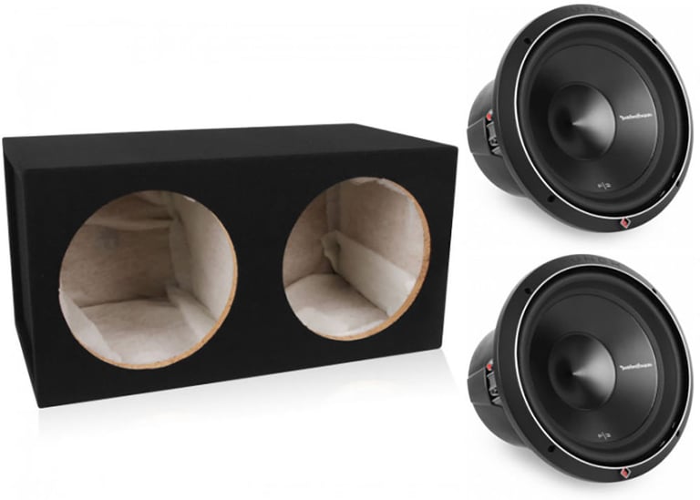 (2) Rockford Fosgate Punch P3D2-12 Subwoofers with Free Dual Enclosure Image 1