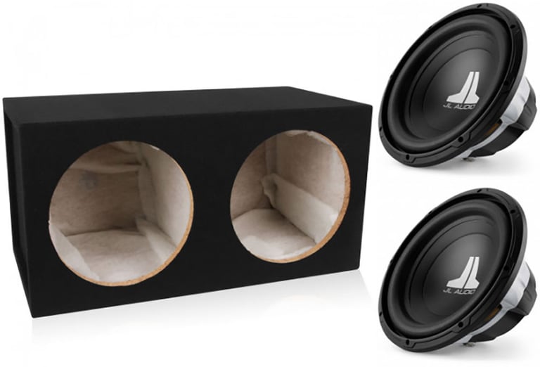 (2) JL Audio 12W0v3-4 with Sealed Dual Enclosure Image 1