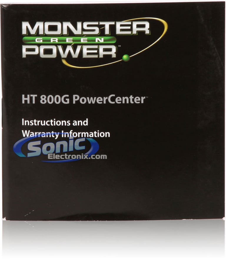 Monster Cable PowerCenter Surge Protector (MP HT 800G) Image 7