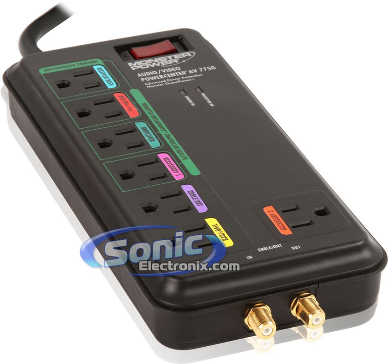 Monster Cable PowerCenter Surge Protector (MP AV 775G) Image 1