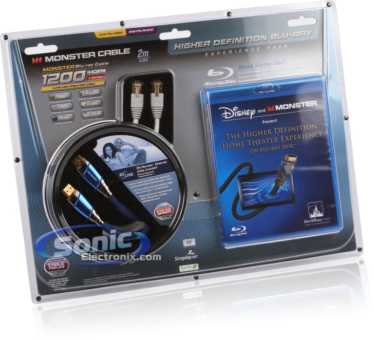 Monster Cable Blu-Ray 1200 Higher Definition Experience Pack Image 7