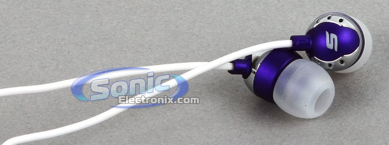 Scosche HP6PU thudBUDS In-Ear Headphones/Earbuds (Purple) Image 1