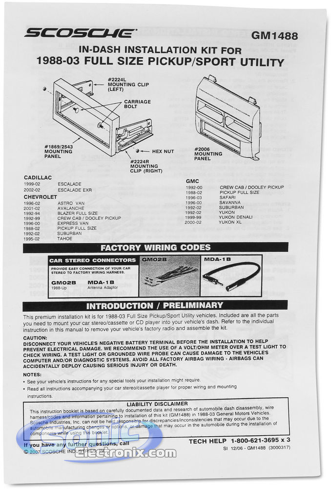 Scosche GM1488 / GM1488B Image 2