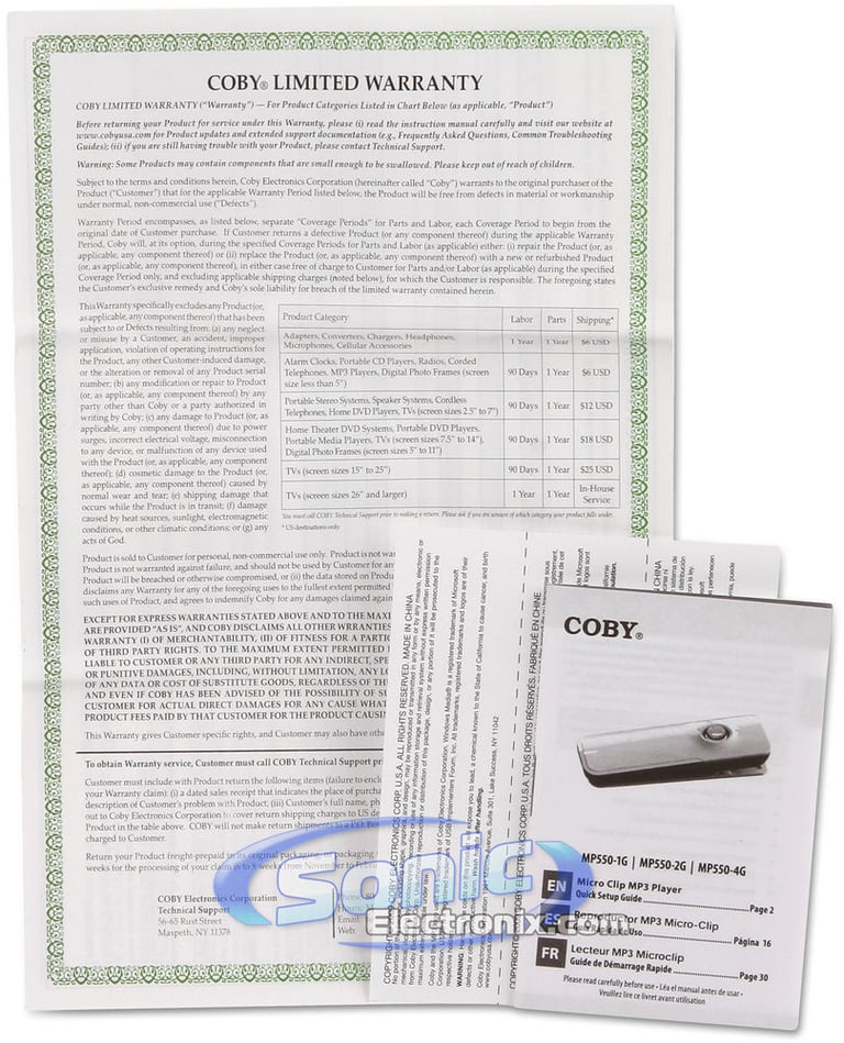 Coby MP550-1G (Black) Image 12