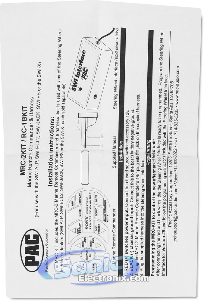 PAC RC-1BKIT (Black) Image 5