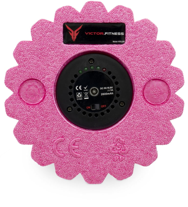 Victor Fitness REVIVERoller Pink High Intensity Vibrating Massage Roller VFX1PK Image 4