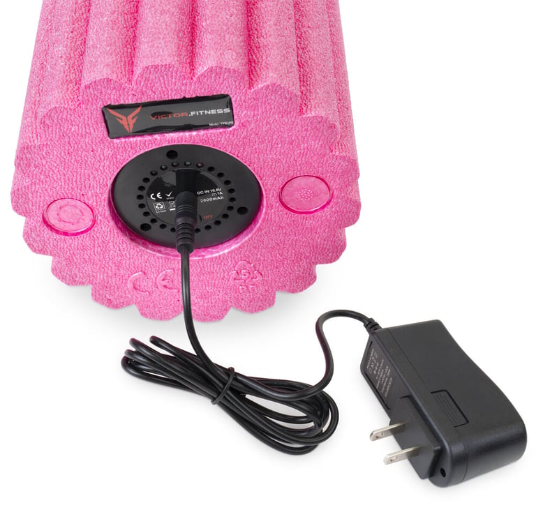 Victor Fitness REVIVERoller Pink High Intensity Vibrating Massage Roller VFX1PK Image 8