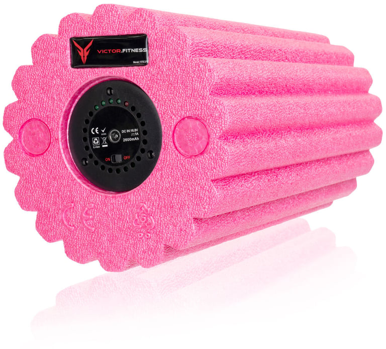 Victor Fitness REVIVERoller Pink High Intensity Vibrating Massage Roller VFX1PK Image 1