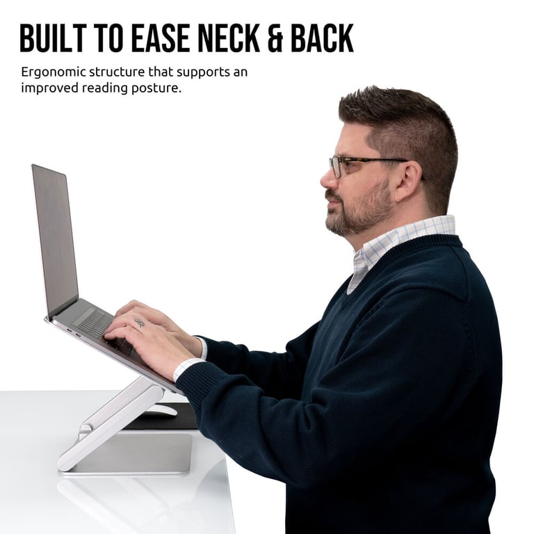 XRGO TILT (MBSXT2) Ergonomic Angle-Adjusting Stand for Laptops and Tablets (Open Box, Good) Image 3