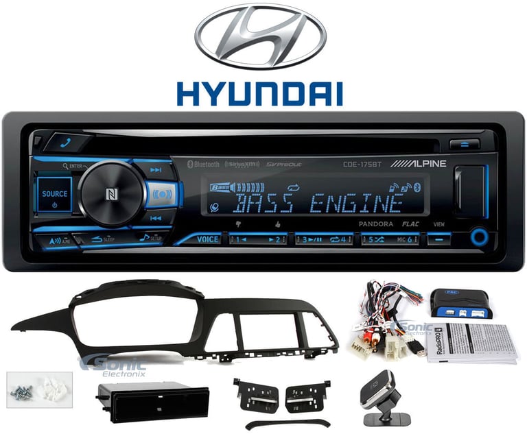 Alpine CDE-175BT Bundle #42 for select Hyundai Sonata vehicles Image 1