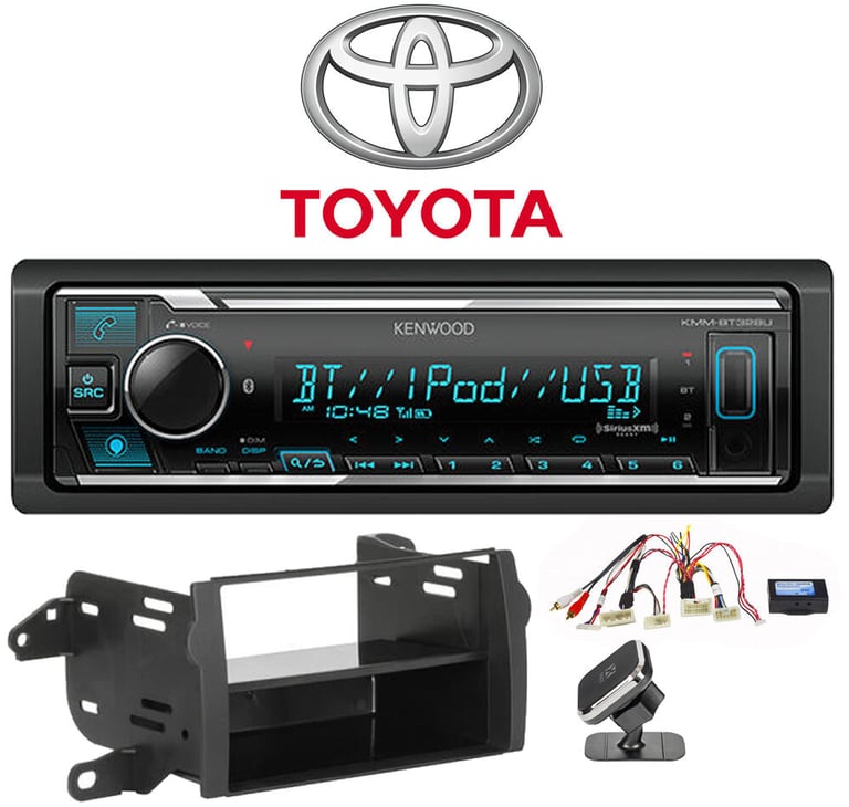 Kenwood KMM-BT328U Bundle #46 for select Toyota Matrix vehicles Image 1
