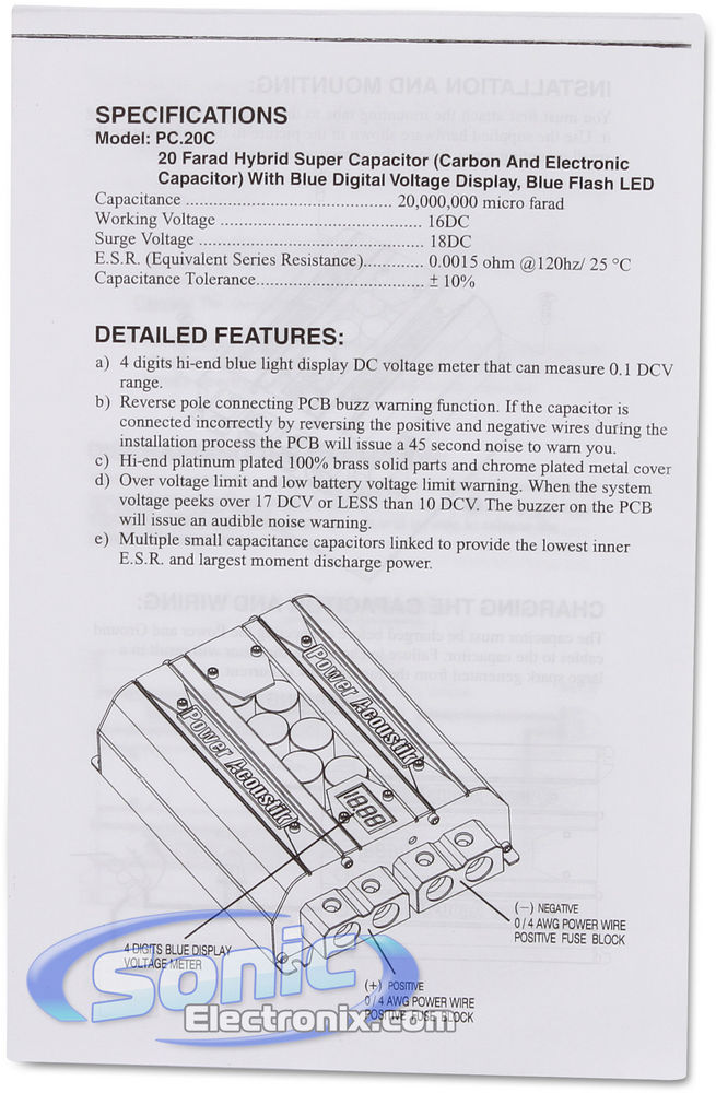 Power Acoustik PC20C R/B Image 4