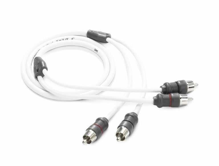 JL Audio XMD-WHTAIC2-3 White 2-Channel RCA Cable (Open Box, Good) Image 1