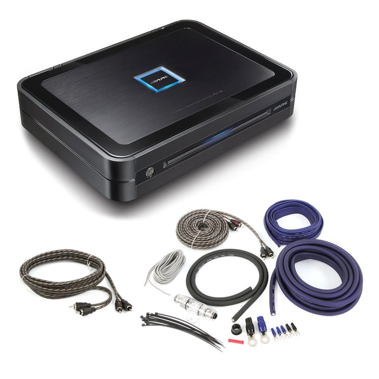 Alpine PDX-V9 Amplifier with Free BAK42 4 Gauge Amp Wiring Kit + Additional RCAs Image 1