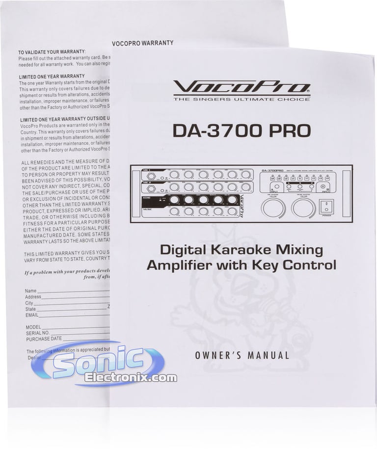 VocoPro DA-3700PRO Image 10