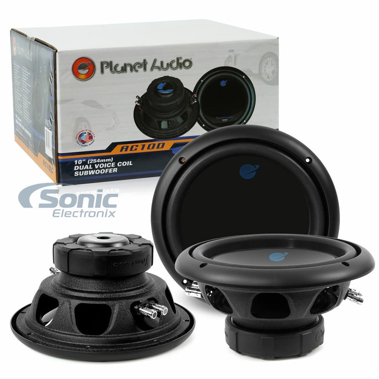 Planet Audio 10" 1500W Dual 4 Ohm Voice Coil Car Audio Power Subwoofer (3 Pack) Image 5