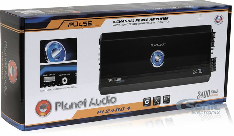 Planet Audio 2400W 4 Channel Full Range Class A/B MOSFET Amplifier (3 Pack) Image 8