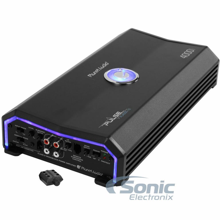 Planet Audio 4000W Class D MOSFET 1 Ohm Car Audio Amplifier PL4000.1D (2 Pack) Image 2