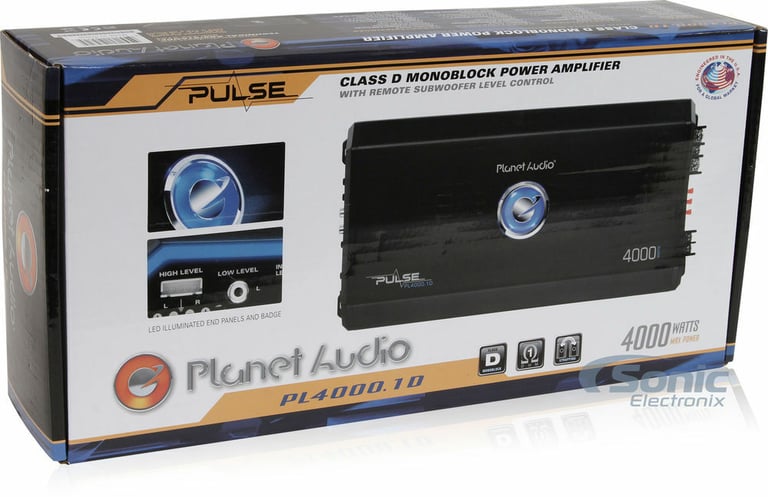 Planet Audio 4000W Class D Monoblock MOSFET 1 Ohm Car Audio Amplifier (3 Pack) Image 8