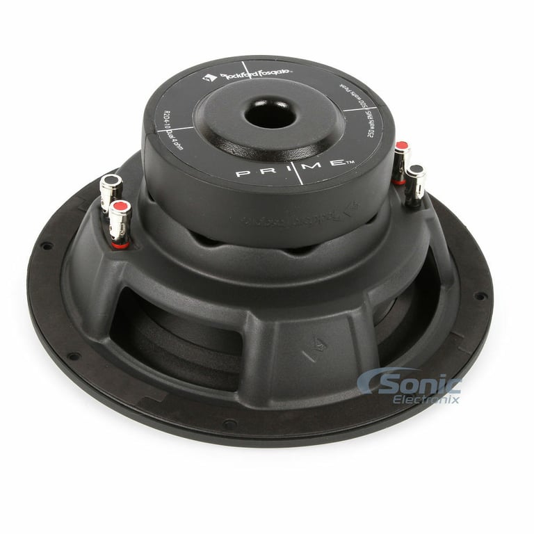 (2) Rockford Fosgate Prime R2D4-10 + Ported Sub Box + Amplifier + Amp Kit(Black) Image 3