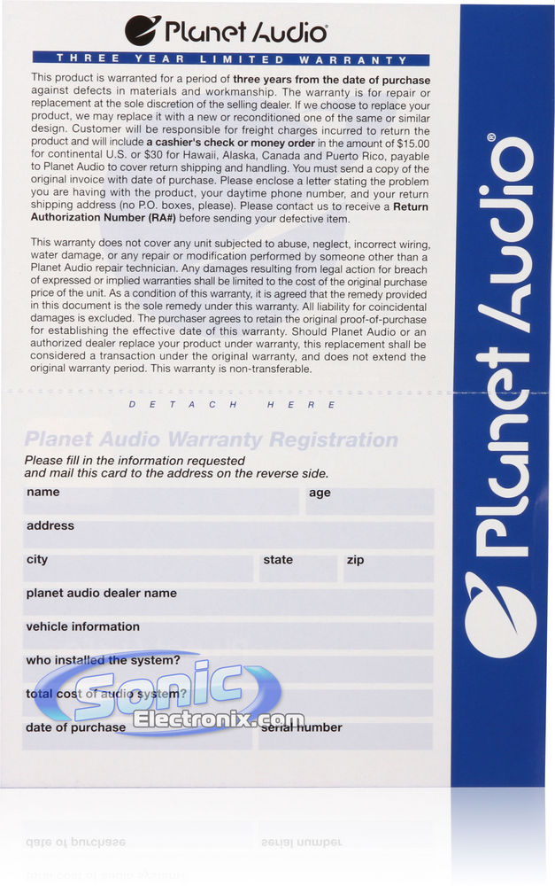 Planet Audio TQ422 Image 10