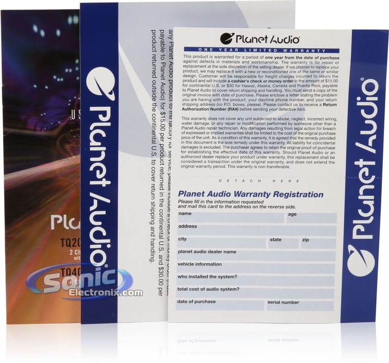 Planet Audio TQ302 Image 8