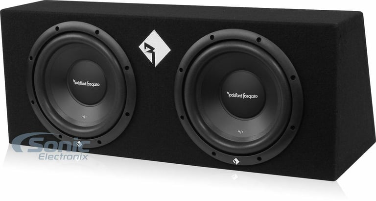 Rockford Fosgate R1-2X10 10" 800W Loaded Subwoofer Sub Enclosure+Amp+Amp Kit Image 17