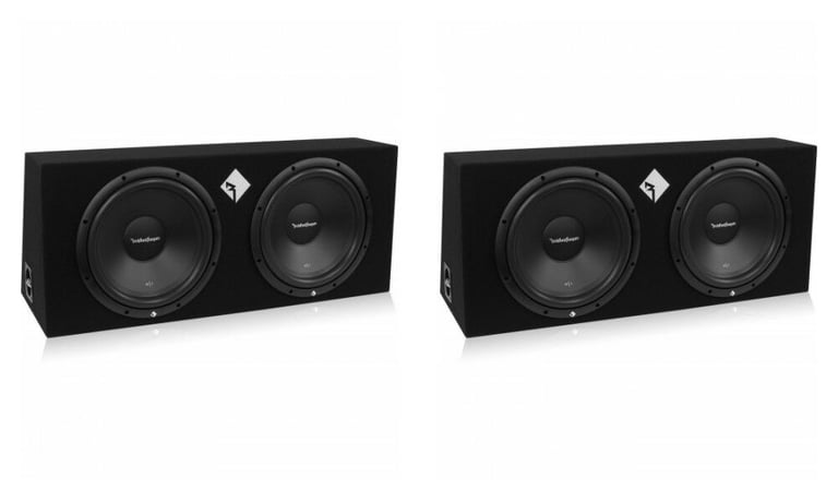 Rockford Fosgate 800W Prime Dual 12 Inch Loaded Subwoofer Enclosure (2 Pack) Image 1