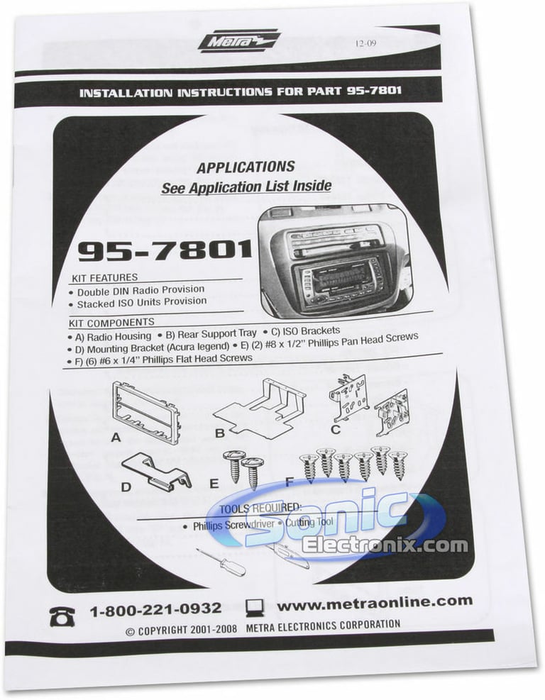 In-Dash 6.5&rdquo; DVD/CD Player Receiver Monitor w/Bluetooth For 1992-94 Acura Vigor Image 7