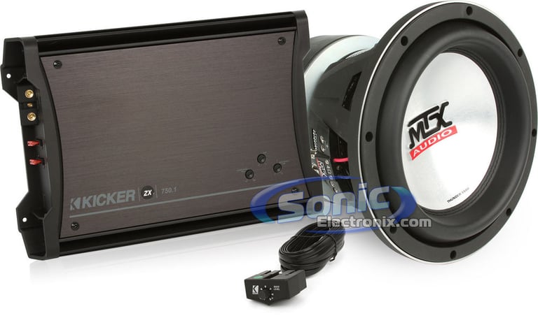 Combo: Kicker 10ZX750.1 and MTX Audio T9510-44 Image 1