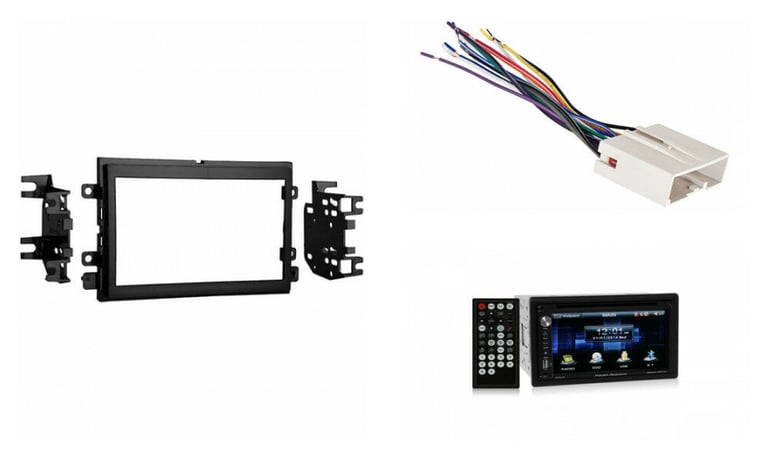 In-Dash 6.5&rdquo; DVD/CD Player Receiver Monitor w/Bluetooth For 11-15 Ford F-650/750 Image 1