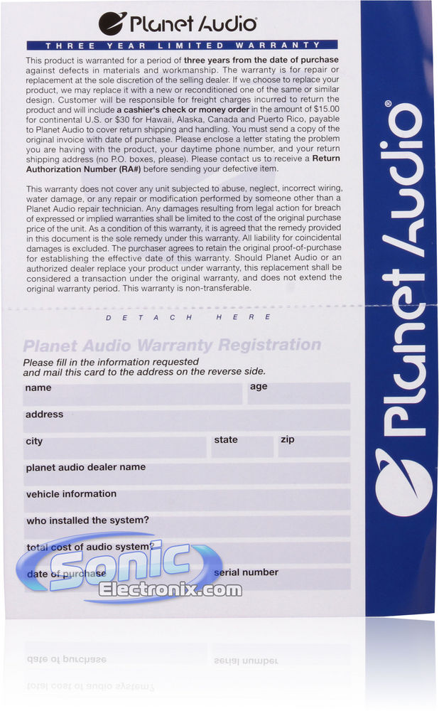 Planet Audio TQ522 Image 10