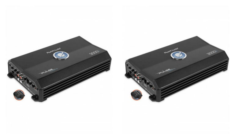 Planet Audio Pulse 3000W 1 Ohm Monoblock Class D Amplifier + Remote (2 Pack) Image 1