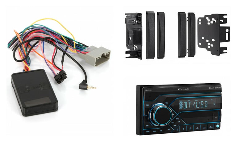 07-09 Jeep Wrangler Digital Media Bluetooth Receiver w/ USB/AUX+Remote Stereo Image 1